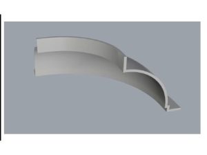 Trần cong bo góc GRG C-10# – hoàn thiện – GMIV