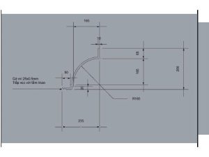 Trần cong bo góc GRG C-11# – mặt cắt – GMIV