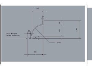 Trần cong bo góc GRG C-12# – mặt cắt – GMIV