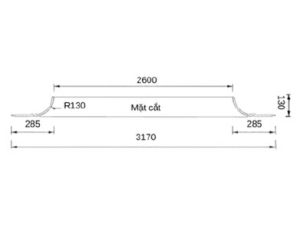 Trần tròn GRG A-12# – mặt cắt – GMIV