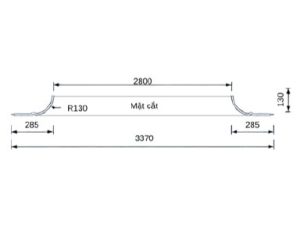 Trần tròn GRG A-13# – mặt cắt – GMIV