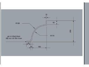 Trần tròn GRG A-15# – mặt cắt – GMIV