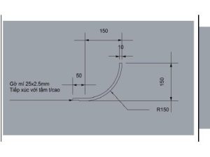 Trần tròn GRG A-16# – mặt cắt – GMIV