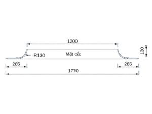 Trần tròn GRG A-4# – mặt cắt – GMIV