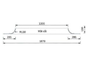 Trần tròn GRG A-5# – mặt cắt – GMIV