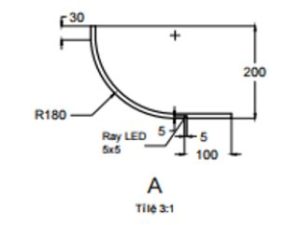 Trần tròn GRG B-1# – mặt cắt – GMIV