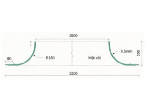 Trần tròn GRG B-12# – mặt cắt – GMIV