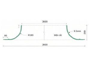 Trần tròn GRG B-14# – mặt cắt – GMIV