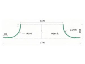 Trần tròn GRG B-2# – mặt cắt – GMIV