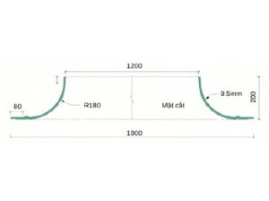 Trần tròn GRG B-3# – mặt cắt – GMIV