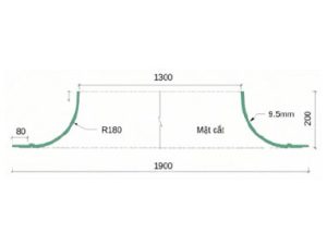 Trần tròn GRG B-4# – mặt cắt – GMIV