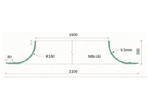 Trần tròn GRG B-6# – mặt cắt – GMIV