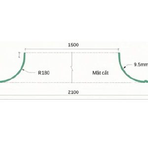 Trần tròn GRG B-6# – mặt cắt – GMIV