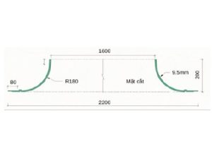 Trần tròn GRG B-7# – mặt cắt – GMIV