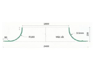 Trần tròn GRG B-8# – mặt cắt – GMIV